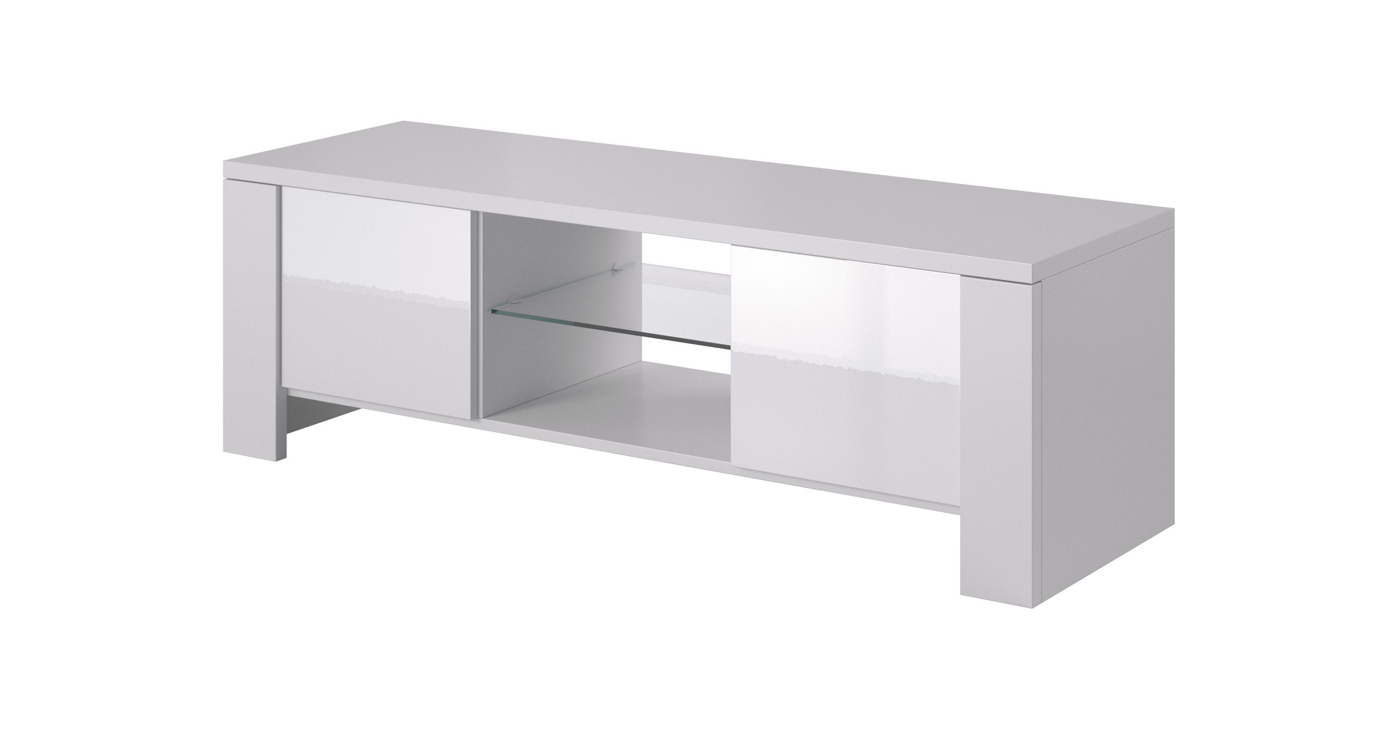 Cama TV stand WEST 42/130/42 white/white gloss_1