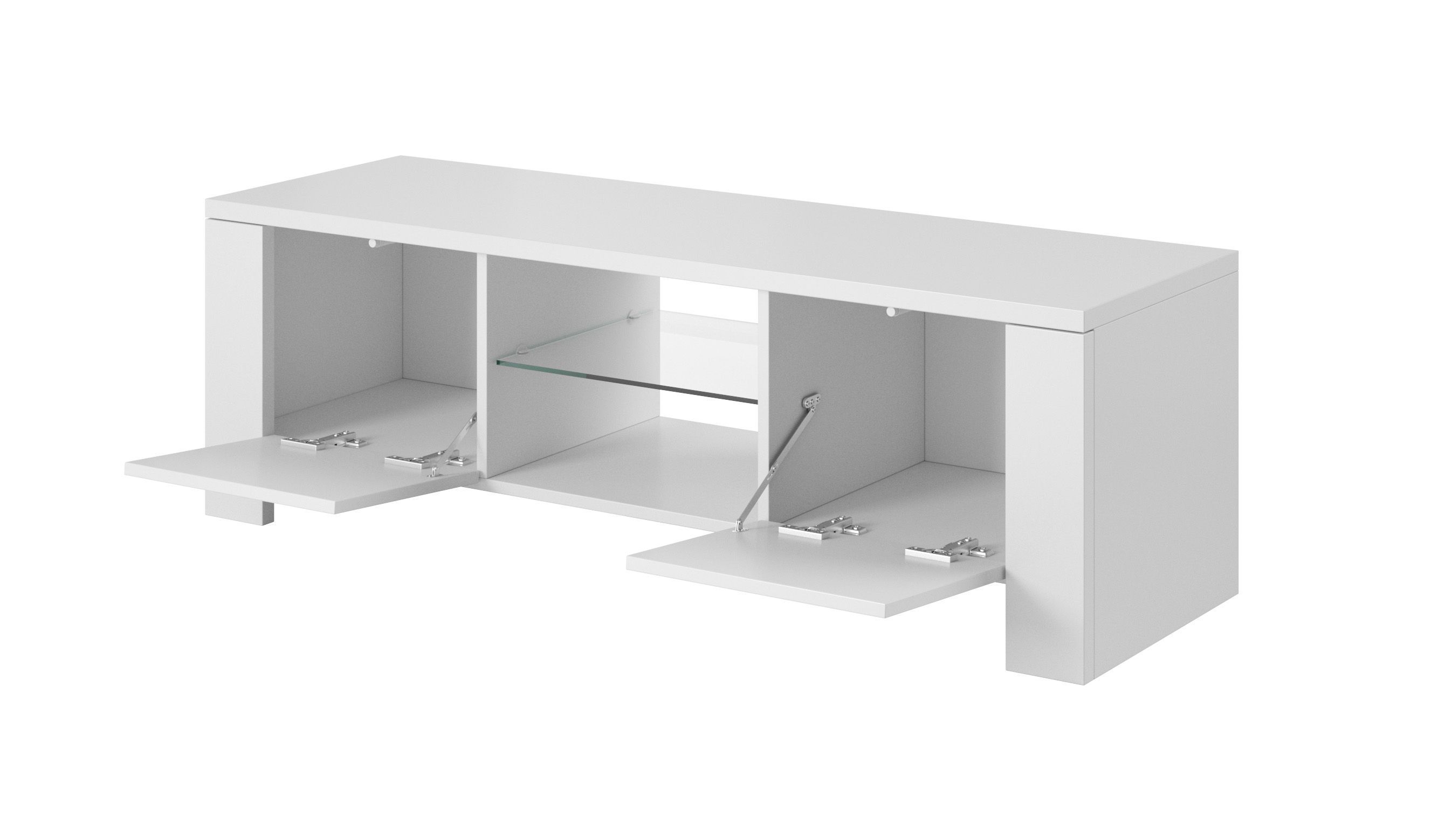 Cama TV stand WEST 42/130/42 white/white gloss_2