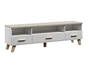 Cama RTV stand LOTTA 180cm white + sonoma oak_2