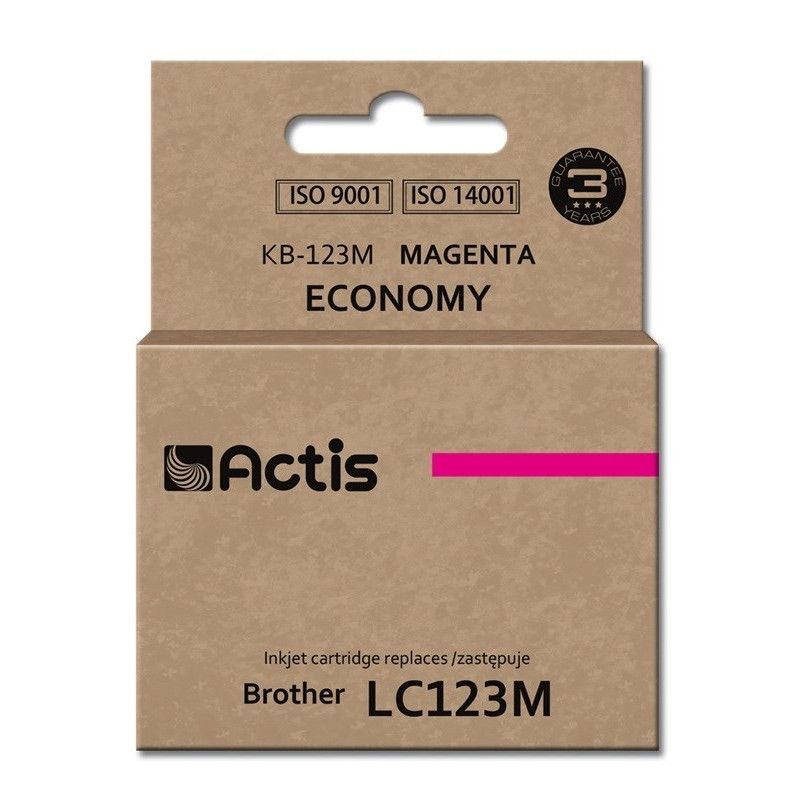 Actis KB-123M ink for Brother printer; Brother LC123M/LC121M replacement; Standard; 10 ml; magenta_1