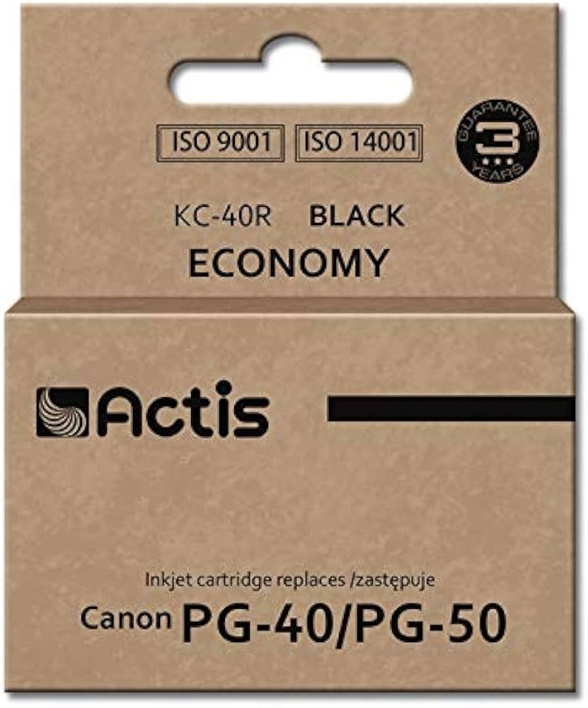 Actis KC-40R ink for Canon printer; Canon PG-40 / PG-50 replacement; Standard; 25 ml; black_1