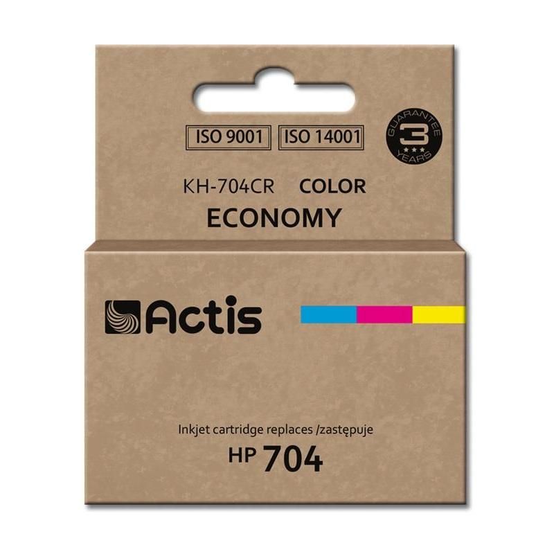 Actis KH-704CR ink for HP printer; HP 704 CN693AE replacement; Standard; 9 ml; color_1