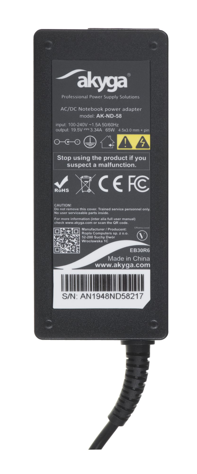 Akyga AK-ND-58 mobile device charger Indoor Black_5