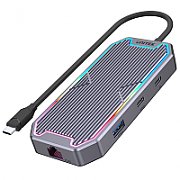 Unitek Hub USB-C, HDMI 2.0, RJ45, 3,5mm,100W 10Gbps_1