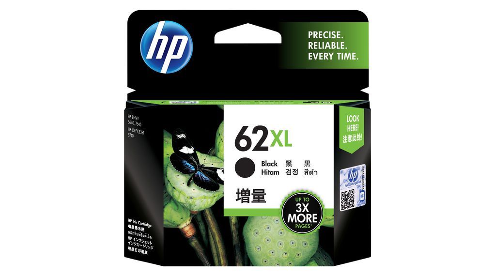 HP 62XL ink cartridge black high capacity 1-pack_1