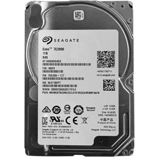 SEAGATE HDD Server Exos 7E2000 512N ( 2.5' / 1TB / 128m/ SAS/ 7200rpm)_1