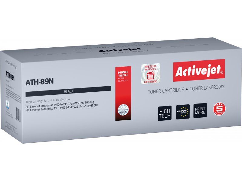 Activejet ATH-89N printer toner for HP; Replacement HP CF289A; Supreme; 5000 pages; black - with chip_1