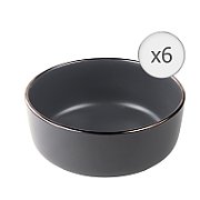 SET 6 BOLURI CEREALE, CERAMICA 16 CM, CALYPSO,  ART OF DINING BY HEINNER_1