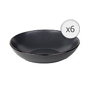 SET 6 FARFURII  ADANCI,  CERAMICA 20 CM, CALYPSO, ART OF DINING BY HEINNER_1