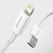 CABLU alimentare si date Baseus Superior, Fast Charging Data Cable pt. smartphone, USB la Lightning Iphone 2.4A, 0.25m, alb 