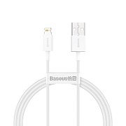 CABLU alimentare si date Baseus Superior, Fast Charging Data Cable pt. smartphone, USB la Lightning Iphone 2.4A, 1m, alb 
