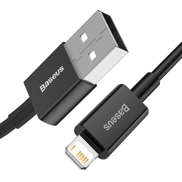 CABLU alimentare si date Baseus Superior, Fast Charging Data Cable pt. smartphone, USB la Lightning Iphone 2.4A, 1m, negru 