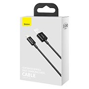 CABLU alimentare si date Baseus Superior, Fast Charging Data Cable pt. smartphone, USB la Lightning Iphone 2.4A, 1m, negru 