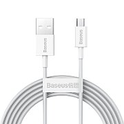 CABLU alimentare si date Baseus Superior, Fast Charging Data Cable pt. smartphone, USB la Micro-USB 2A, 2m, alb 