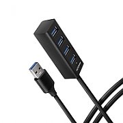 HUE-M1AL, 4x USB3.2 Gen 1, hub Subtire, cablu de 120 cm USB Tip A_1