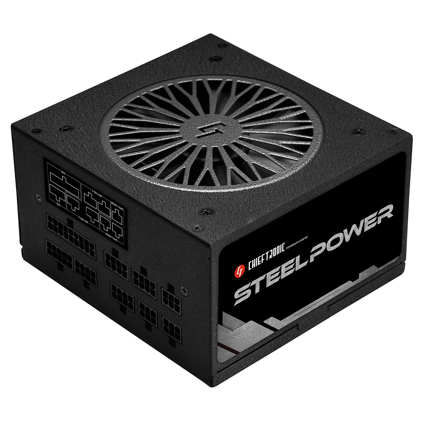 SURSA CHIEFTEC 750W (real), SteelPower series, modulara, fan 12cm, certificare 80PLUS Bronze, 2x CPU 4+4, 4x PCI-E (6+2), 6x SATA  BDK-750FC  (include TV 1.5 lei)