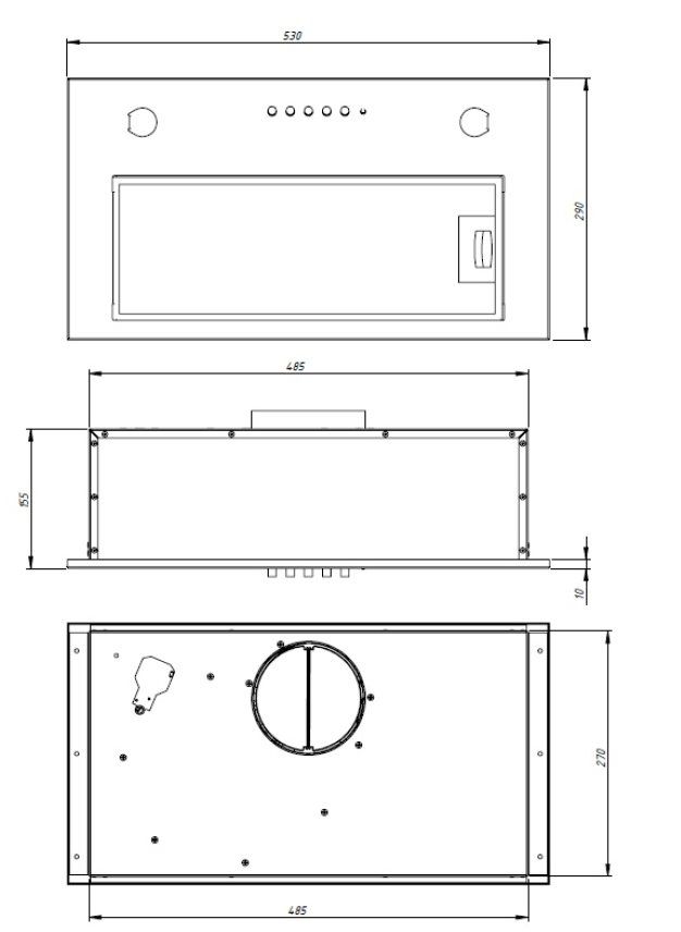 Kitchen Hood AKPO WK-7 MICRA 60 BLACK_2
