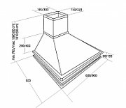 Akpo WK-4 Rustica 60 Cooker hood Wall-mounted Beige, Wood_3