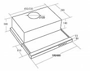 Akpo WK-7 Light 60 cooker hood Semi built-in (pull out) Stainless steel_3