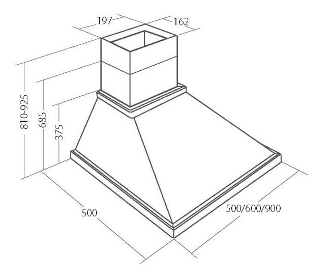 Akpo WK-4 Rustica Country 450 m³/h Wall-mounted Beige, Wood_3