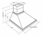 Akpo WK-4 Rustica Country 450 m³/h Wall-mounted Beige, Wood_3