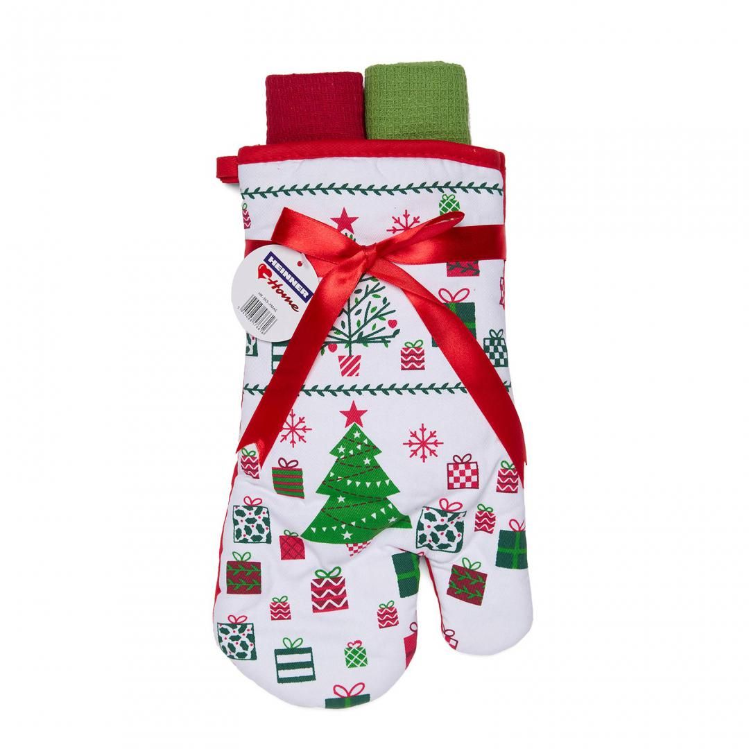 Set manusa bucatarie 3 piese Craciun MIX_1
