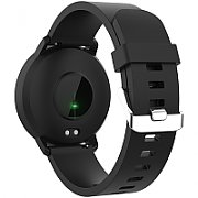 Smart watch, 1.3inches IPS full touch screen, Round watch, IP68 waterproof, multi-sport mode, BT5.0, compatibility with iOS and android, black , Host: 25.2*42.5*10.7mm, Strap: 20*250mm, 45g_2