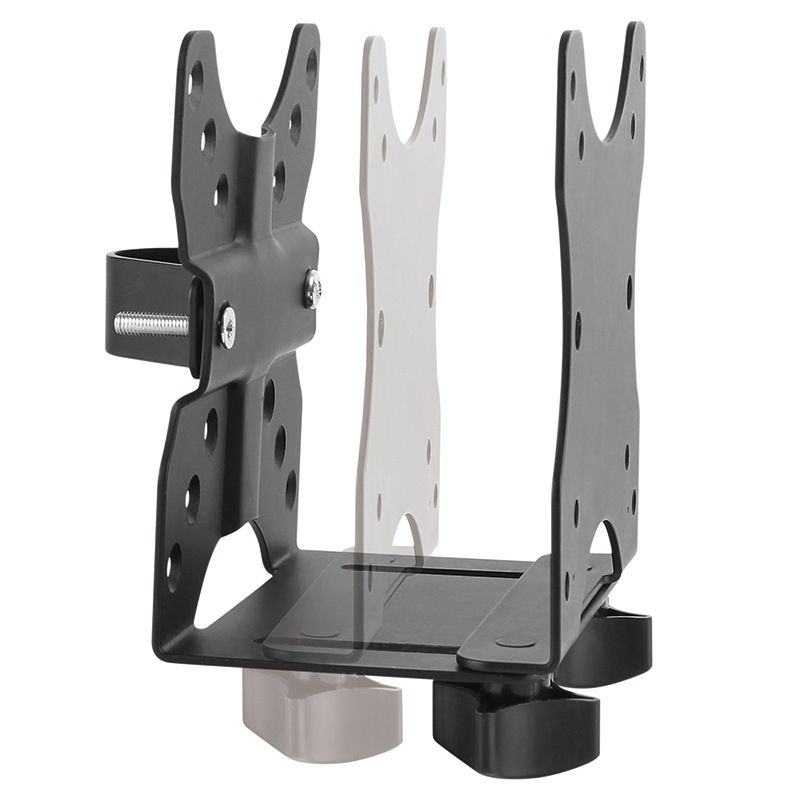 Neomounts by Newstar Raised and Rotatable Aluminium Laptop Stand  Specifications General Min. screen size*: 10 inch Max. screen size*: 17 inch Max. weight: 5 kg Desk mount: Stand  Functionality Type: Fixed Rotate (degrees): 360° Width: 24 cm Depth: 24 cm Height: 14 cm Height adjustment: None_3
