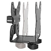 Neomounts by Newstar Raised and Rotatable Aluminium Laptop Stand  Specifications General Min. screen size*: 10 inch Max. screen size*: 17 inch Max. weight: 5 kg Desk mount: Stand  Functionality Type: Fixed Rotate (degrees): 360° Width: 24 cm Depth: 24 cm Height: 14 cm Height adjustment: None_3