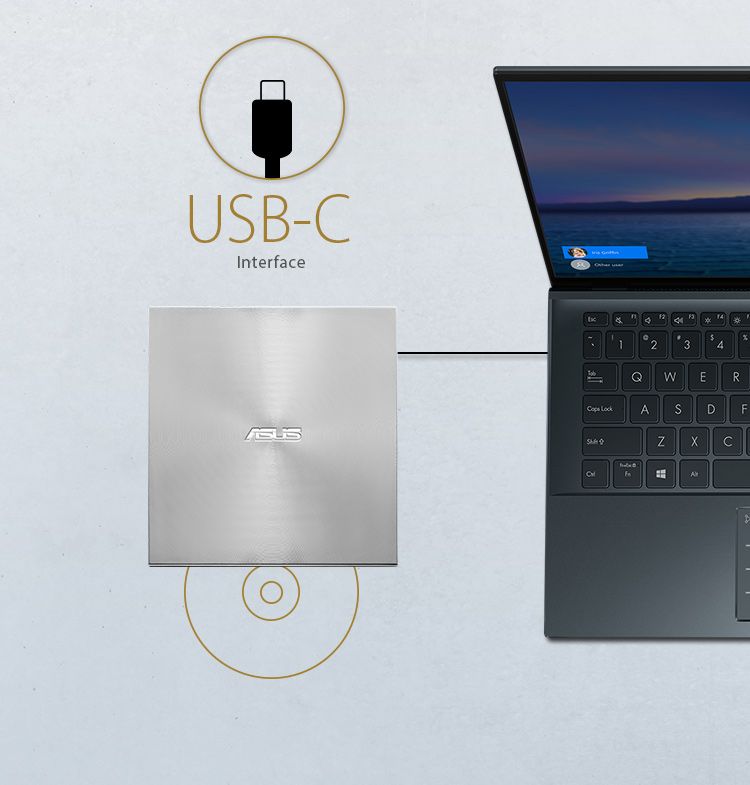 ASUS DVD+/-RW SDRW-08U8M-U/SIL/G/AS/P2G ZenDrive U8M_1