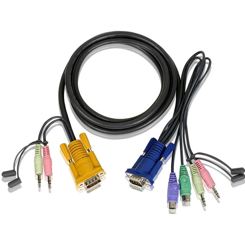 I/O ACC CABLE USB KVM 1.8M/3 IN 1 SPDH 2L-5302P..._1