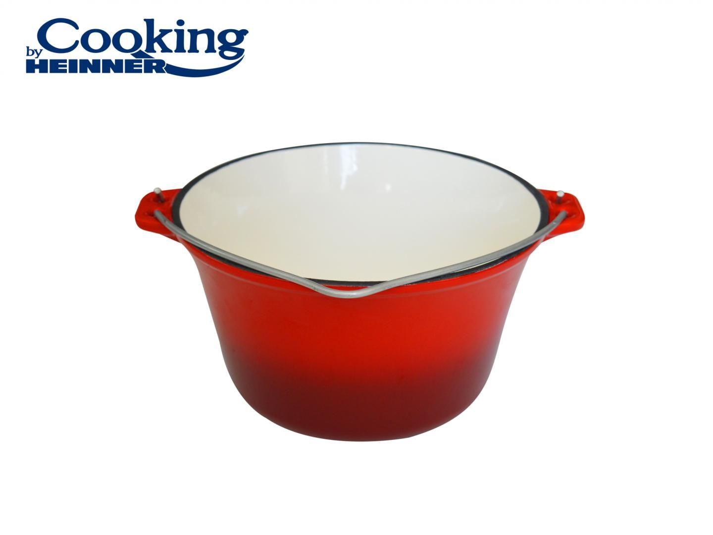 Ceaun din  fonta,   emailat , 22 X 13 CM , 3L, COOKING  BY HEINNER_2