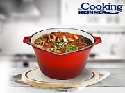 Ceaun din  fonta,   emailat , 22 X 13 CM , 3L, COOKING  BY HEINNER_3