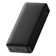 POWER BANK Baseus Bipow Digital Display, 20000mAh, PD 15W, 2 x USB; 1 x USB Type-C, 1 x Micro USB digital display pt. status baterie, total 3A, black, 
