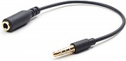 GEMBIRD CCA-419 Gembird 3.5 MM 4-PIN audio cross-over adapter cable, black_2