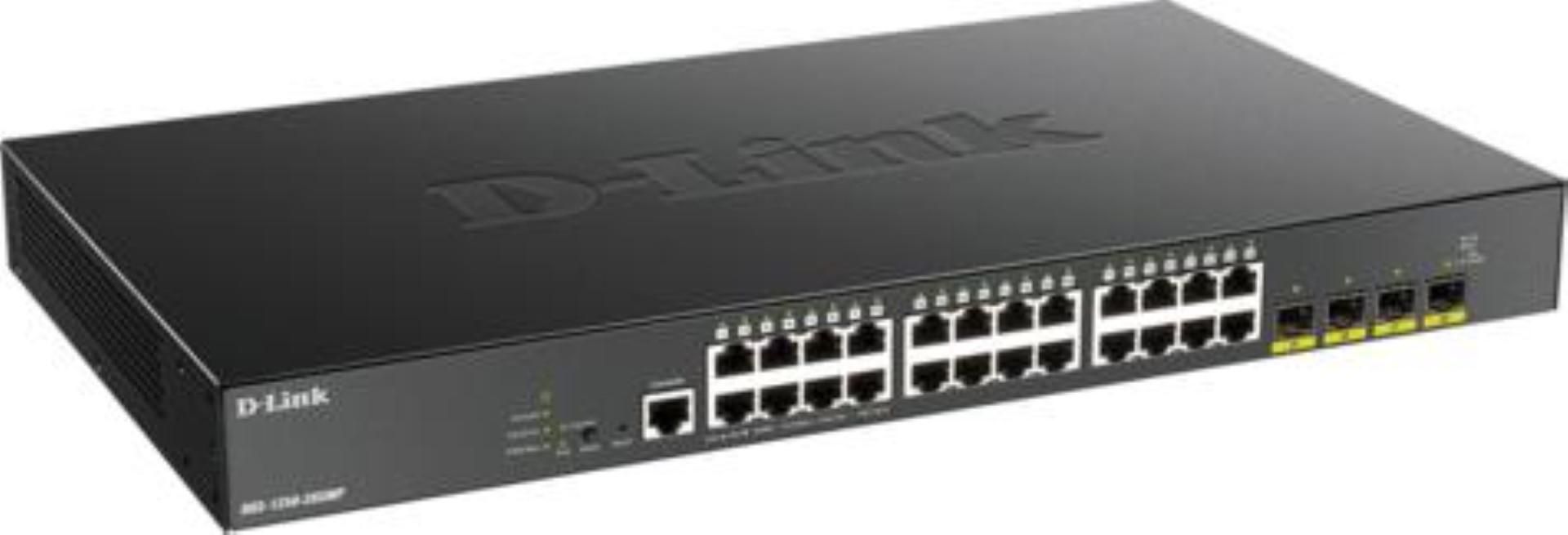 Switch D-Link DGS-1250-28XMP, 24 porturi 10 / 100 / 1000 MBs