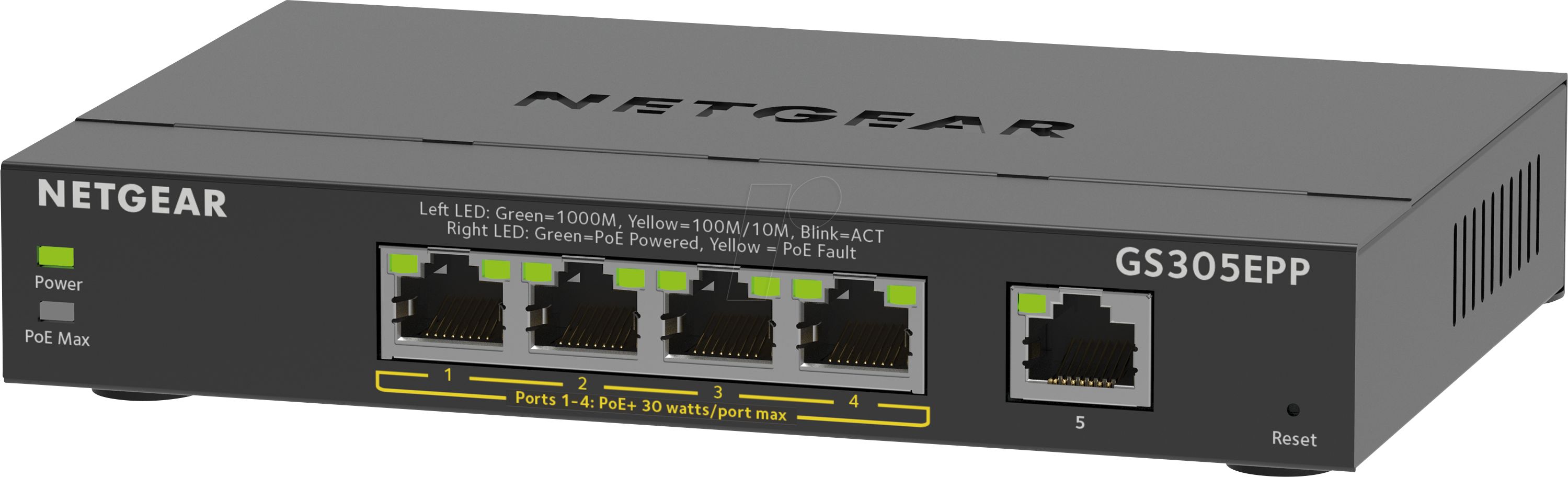 Netgear 5Port Switch 10/100/1000 GS305EPP_1
