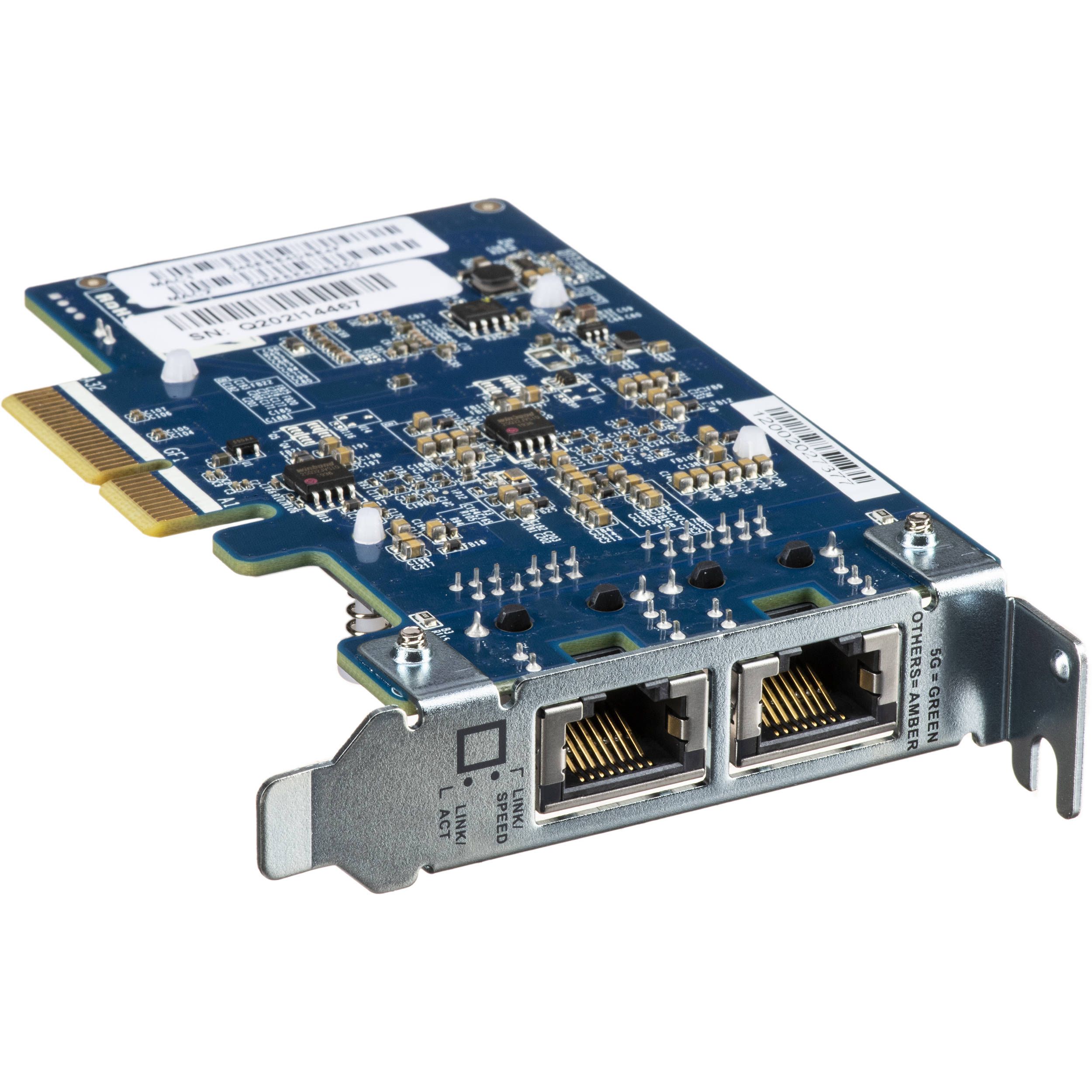 QNAP LAN Card 2x 5GbE RJ45 PCIe Erweiterungskarte_1