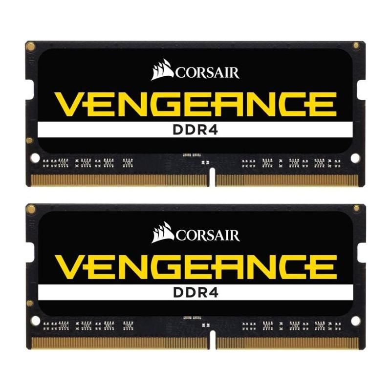 Memorie Notebook Corsair Vengeance 32GB(2x16GB) SODIMM DDR4  Memory Series VENGEANCE SODIMM Memory Type DDR4 Memory Size 32GB (2 x 16GB) Tested Latency 22-22-22-53 Tested Voltage 1.20 Tested Speed 3200  SPD Latency 22-22-22-53 SPD Speed 3200 SPD Voltage 1.2V Speed Rating PC4-25600 (3200MHz) Package_1