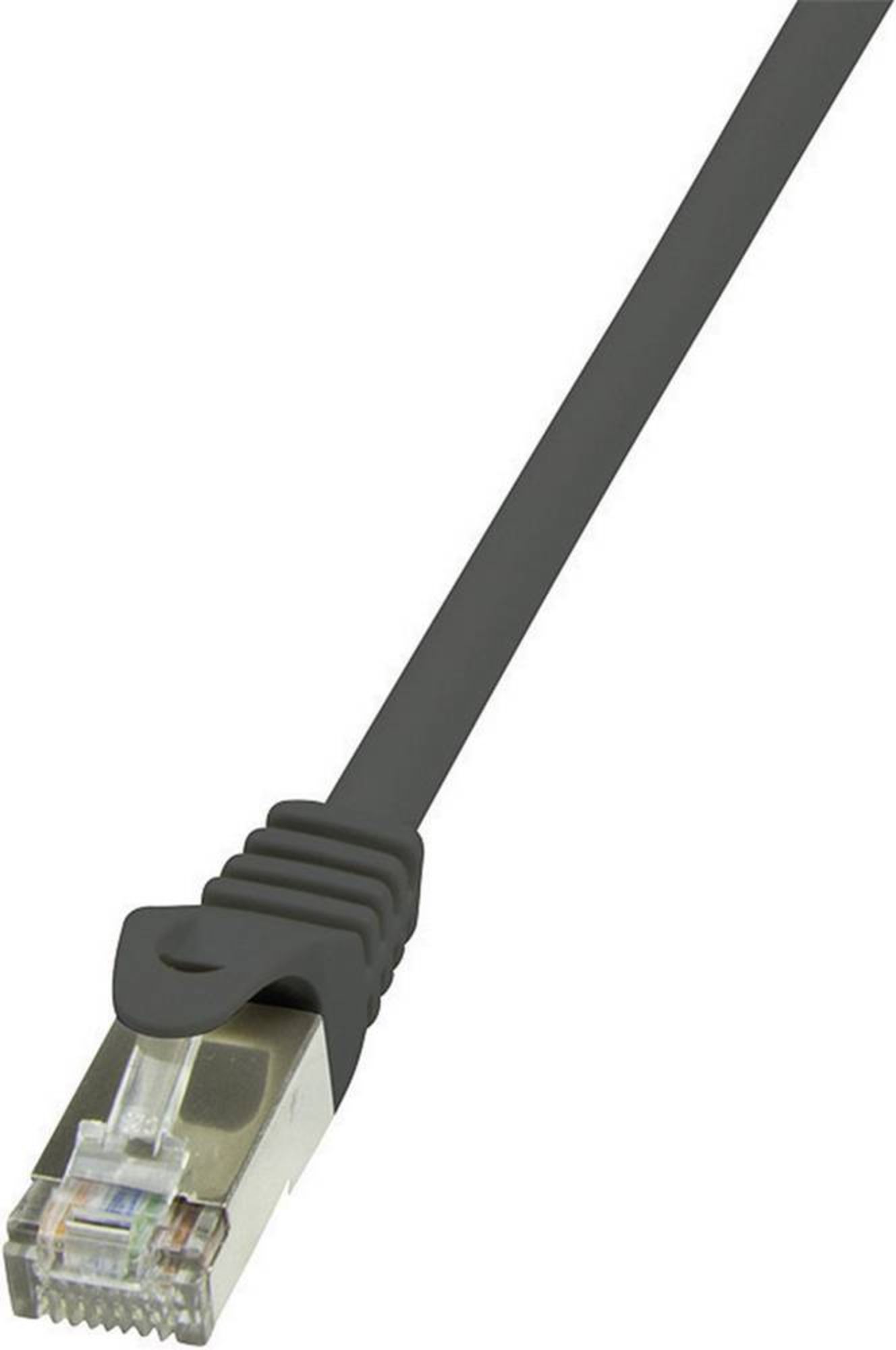PATCH CORD FTP LOGILINK Cat5e, cupru-aluminiu, 10 m, negru, AWG26, ecranat 