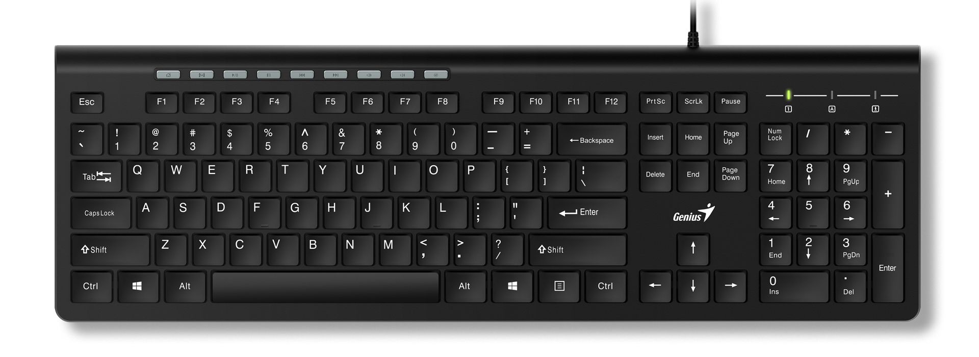 TASTATURA GENIUS USB, 104 taste, black,  KB-117   31310016400   (include TV 0.8lei)