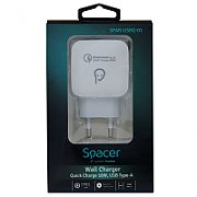 INCARCATOR retea SPACER Quick Charge 3.0 18W, USB 