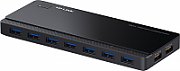 HUB extern TP-LINK, porturi USB: USB 3.0 x 7, Fast Charging Port x 2, conectare prin USB 3.0, alimentare retea 220 V, cablu 1 m, negru 