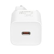 INCARCATOR retea Baseus Super Si, Quick Charge 25W, 1 x USB Type-C 5V/3A, alb 