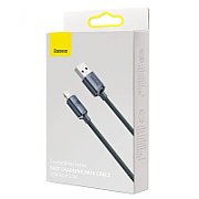 CABLU alimentare si date Baseus Crystal Shine, Fast Charging Data Cable pt. smartphone, USB la Lightning Iphone 2.4A, 1.2m, negru 