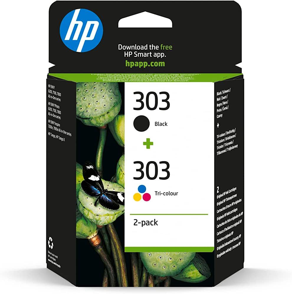 HP 303 2-pack Black/Tri-color Original Ink Cartridge_1