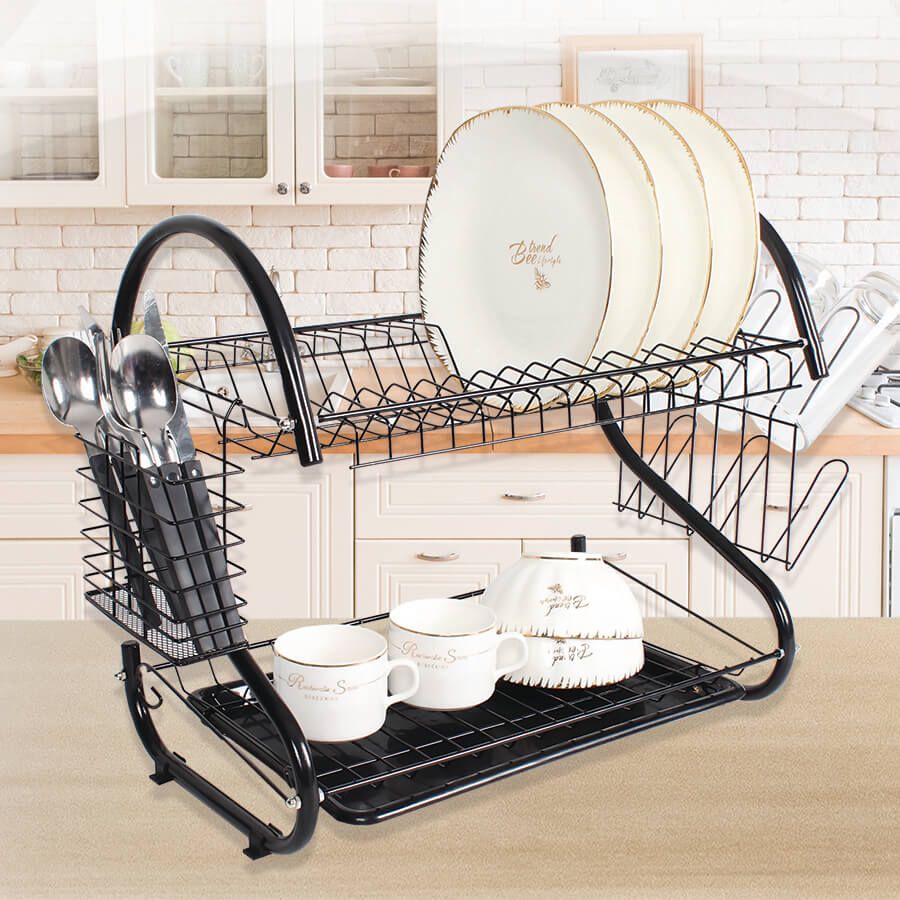 Black drying rack 43 cm MR-1025-43 Maestro_2