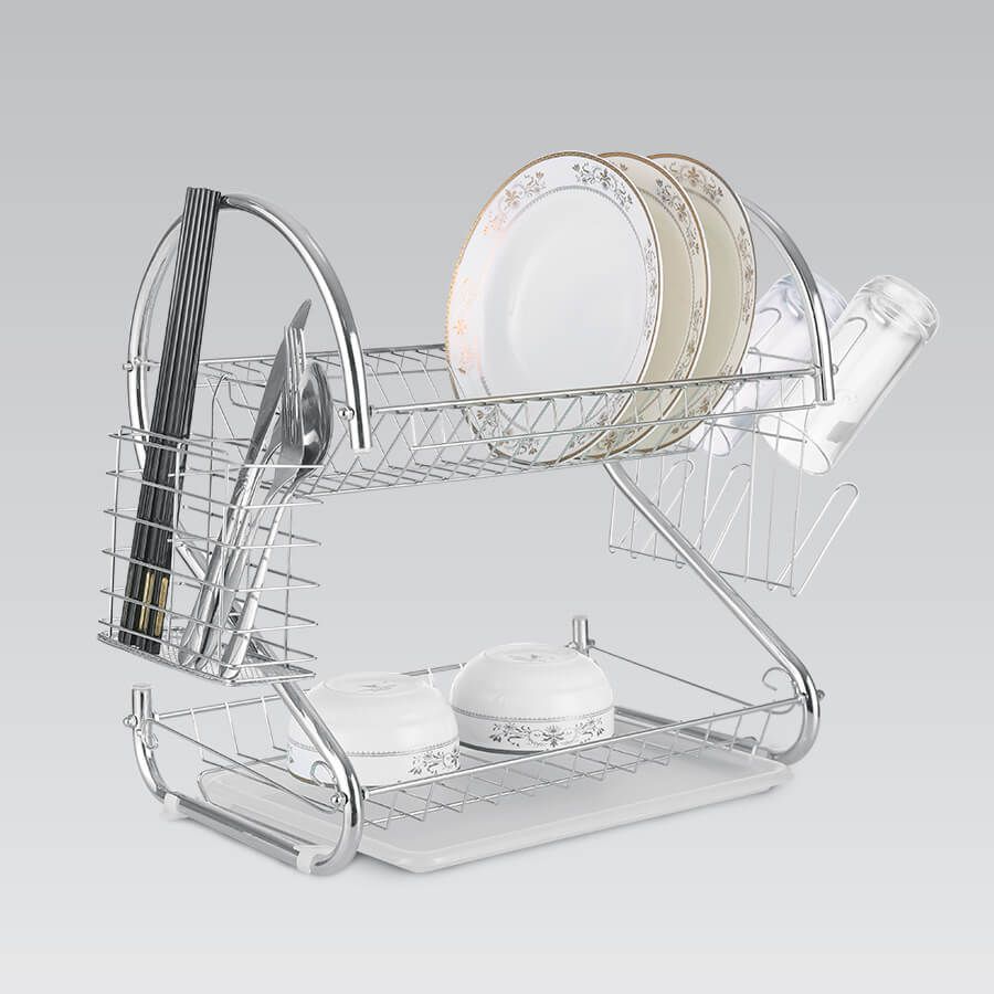 Dish drying rack 38 cm MR-1025-38 silver Maestro_1
