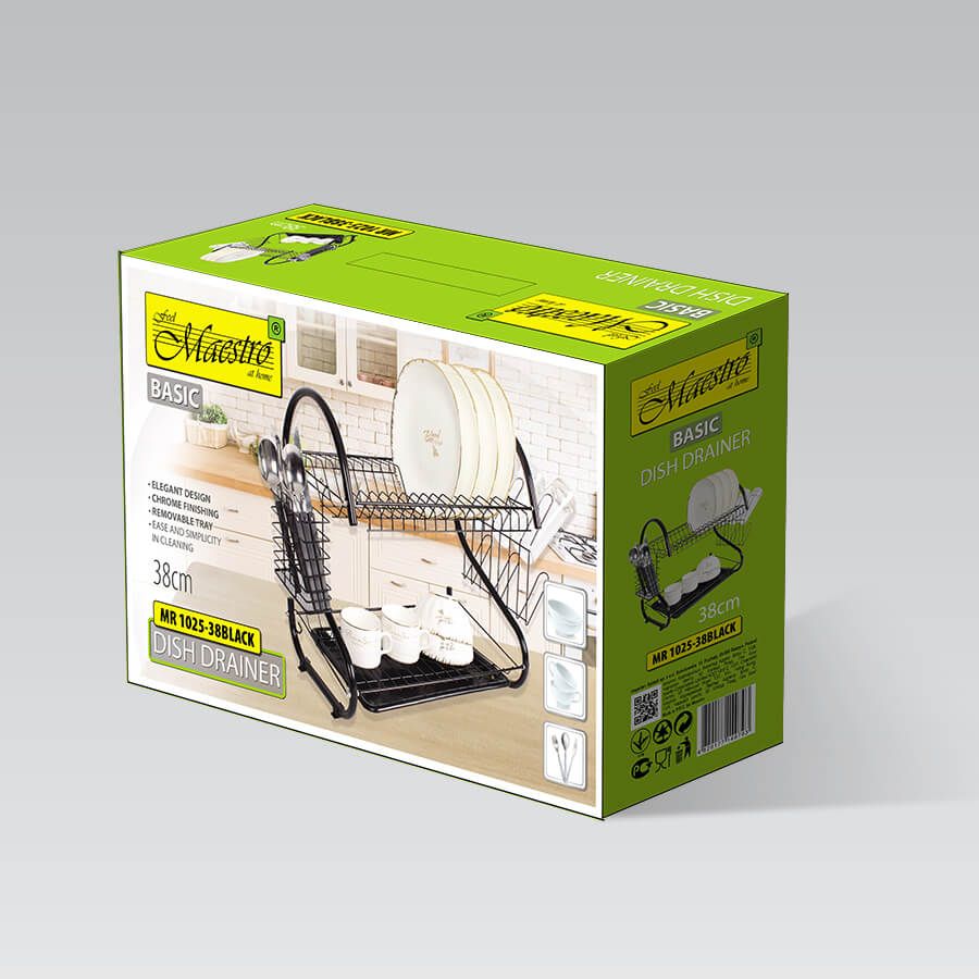 Dish drying rack 38 cm MR-1025-38 black Maestro_2