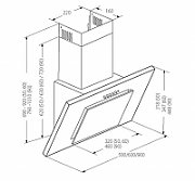 Akpo WK-4 Nero Eco 60 Wall-mounted Gray, Black glass_6